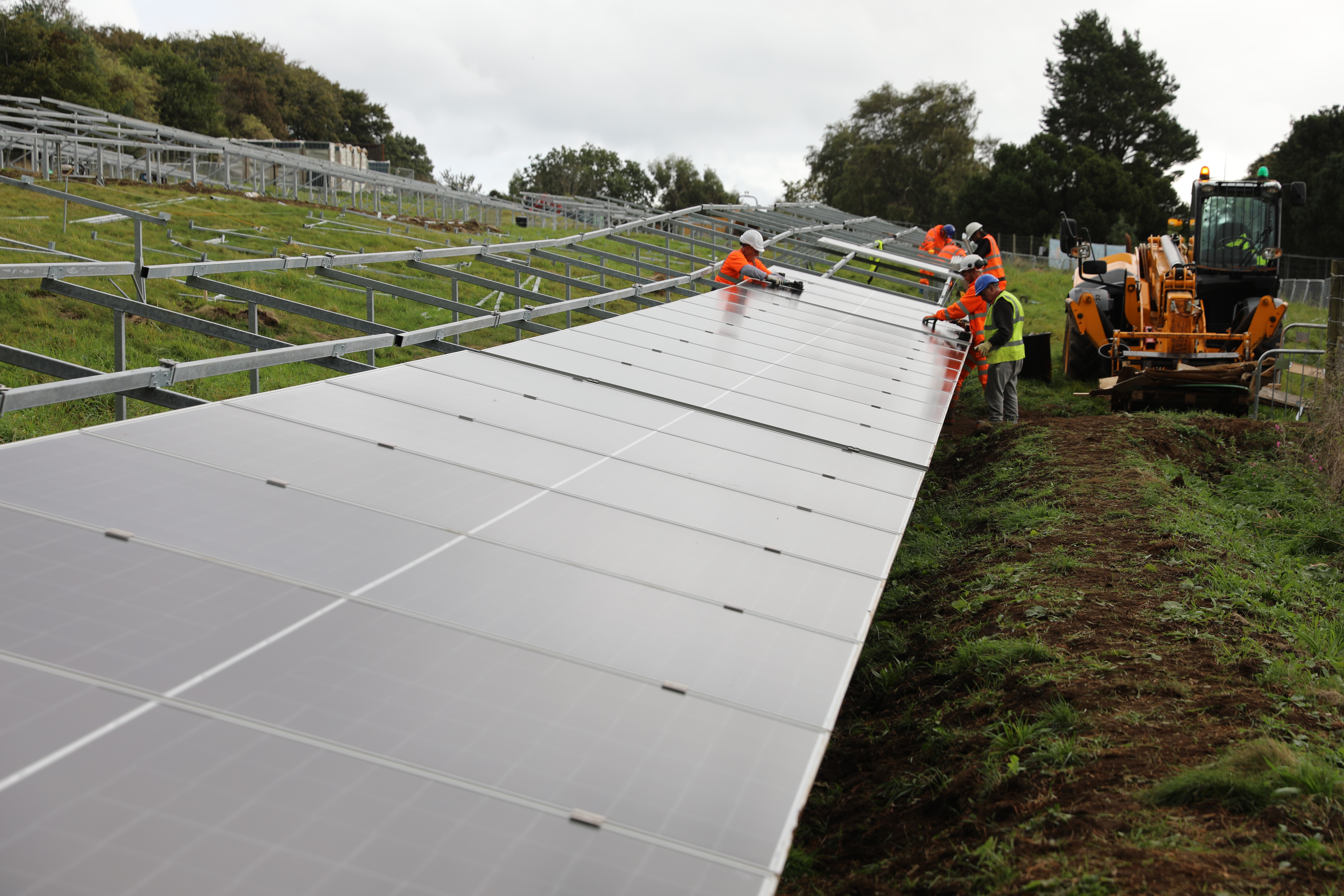 Solar meadow being installed by EON IMAGE RZSS 2023